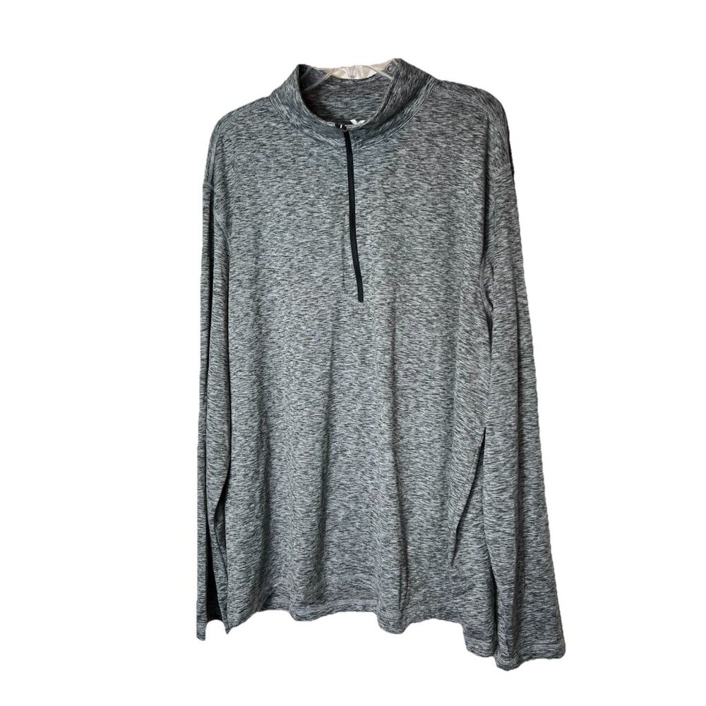Zeroxposur Gray Mock Turtleneck 3/4 Zip Men’s‎ Size XXL